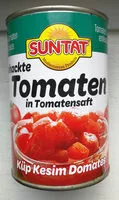 Mängden socker i GEHACKTE TOMATEN IN TOMATENSAFT - KÜP KESIM DOMATES
