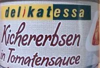 Mängden socker i Kichererbsen in tomatensauce