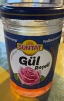 Mängden socker i Gül reçeli feuilles de roses en sirop