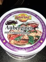 Mängden socker i Aubergines fourrees aux legumes
