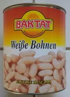 Mängden socker i Bohnen, weiß