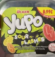 Mängden socker i Yupo Sour Flashes