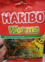 Mängden socker i Haribo Worms