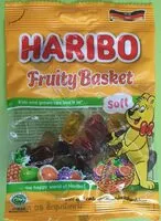 Mängden socker i Haribo fruity basket
