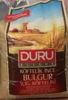 Mängden socker i Duru köftelik ince bulgur