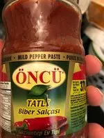 Mängden socker i öncü Mildes Paprikapüree (Biber Salsa Tatli), 370G
