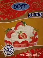 Mängden socker i Krema