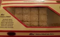 Mängden socker i Mini baklava dilimli sade helva