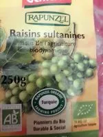 Mängden socker i Raisins sultanines