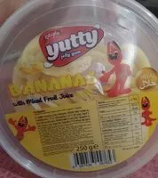 Mängden socker i Yutty bananas