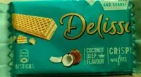 Mängden socker i Delisso coconut cream flavoured wafer