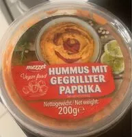 Mängden socker i Hummus mit gegrillter paprika