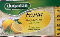 Mängden socker i Dogadan Formtee Zitrone