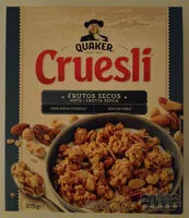 Mängden socker i Quaker Cruesli Frutta Secca