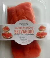 Mängden socker i Salmone affumicato selvaggio Red sockeye