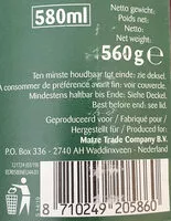 Mängden socker i Rotkohl mit Apfel