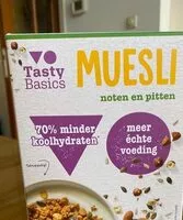 Mängden socker i Tasty  Basics Muesli noten en pitten