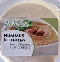Mängden socker i Humus de lentejas