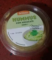 Mängden socker i Hummus con aguacate