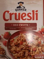 Mängden socker i Quaker Cruesli Rode Vruchten
