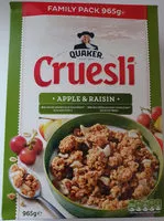 Mängden socker i Cruesli Appel Raisin