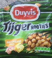 Mängden socker i Tijgernootjes bacon kaas smaak
