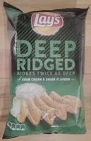 Mängden socker i Deep Ridged Sour Cream & Onion Flavour