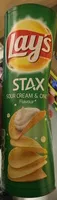 Mängden socker i Lay's Stax sour cream & onion flavour