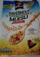 Mängden socker i Havermout flocons d'avoine muesli multifruit