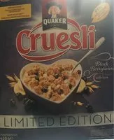 Mängden socker i Quaker Cruesli Black Berrylicious