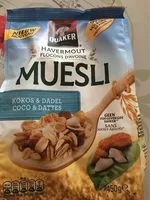Mängden socker i Muesli havermout