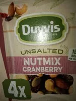 Mängden socker i Nutmix cranberry unsalted
