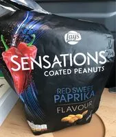 Mängden socker i Sensation coated peanuts red sweet paprika