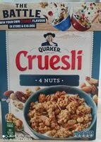 Mängden socker i Cruesli 4nuts