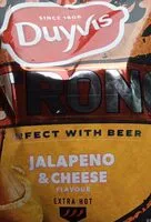 Mängden socker i Duyvis strong jalapeno and cheese