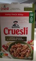 Mängden socker i Cruesli Apple & pumpkin seeds