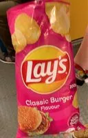 Mängden socker i Lays  classic burger flavour chips