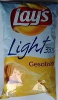 Mängden socker i light, 33% weniger Fett, Gesalzen