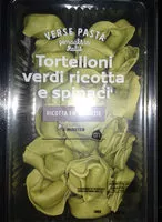 Mängden socker i Tortelloni verdi ricotta e spinaci