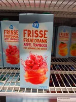 Mängden socker i Frisse fruitdrank appel framboos met sprankelend water