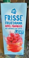 Mängden socker i Frisse fruitdrank appel framboos
