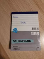 Mängden socker i schrijfblok ah