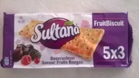 Mängden socker i Biscuit aux raisins, parfum fruits rouges