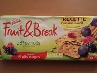 Mängden socker i Fruits & Break - Saveur Fruits rouges