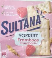 Mängden socker i Sultana yofruit Framboos