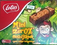 Mängden socker i Mini zero% ontbijtkoek