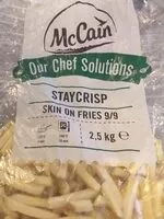 Mängden socker i our chef solutions, skin on fries 9/9