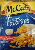 Mängden socker i Frites favorites