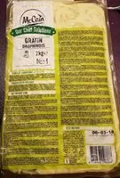 Mängden socker i Gratin - Dauphinois - Zak 2 KG
