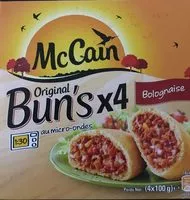 Mängden socker i Original Bun's Bolognaise